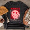 Retro Groovy Mama is My Valentine Cute Heart Boys Girls Kids Longsleeve Tee