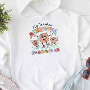 Retro Groovy School Boys Girls Kids Gift 100 Days Of School Hoodie