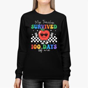 Retro Groovy School Boys Girls Kids Gift 100 Days Of School Longsleeve Tee 3 Retro Groovy School Boys Girls Kids Gift 100 Days Of School Longsleeve Tee 3 2