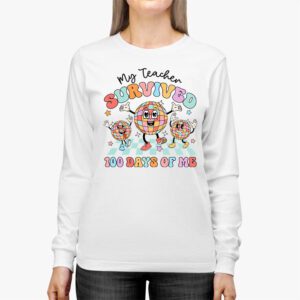 Retro Groovy School Boys Girls Kids Gift 100 Days Of School Longsleeve Tee 3 Retro Groovy School Boys Girls Kids Gift 100 Days Of School Longsleeve Tee 3 3