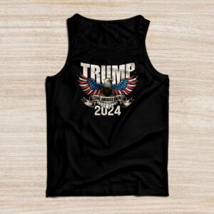 Retro Trump 2024 Take America Back American Flag Trump 2024 Tank Top