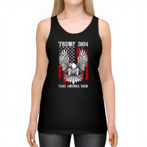 Retro Trump 2024 Take America Back American Flag Trump 2024 Tank Top 2 6