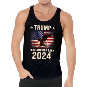 Retro Trump 2024 Take America Back American Flag Trump 2024 Tank Top 3 2