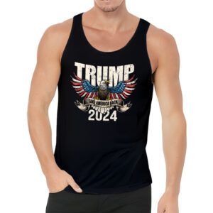 Retro Trump 2024 Take America Back American Flag Trump 2024 Tank Top 3 7