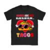 Roses Are Red Blah Tacos Funny Valentine Day Food Lover Gift T-Shirt
