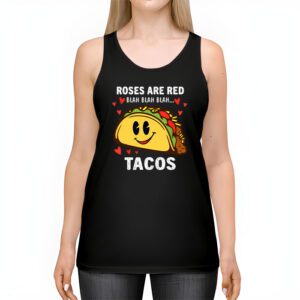 Roses Are Red Blah Tacos Funny Valentine Day Food Lover Gift Tank Top 2 2