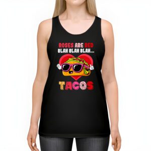 Roses Are Red Blah Tacos Funny Valentine Day Food Lover Gift Tank Top 2