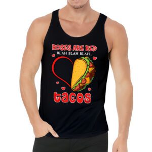 Roses Are Red Blah Tacos Funny Valentine Day Food Lover Gift Tank Top 3 3