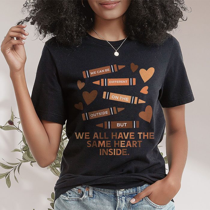 Same Heart Inside Juneteenth Black History Month Women Kids T Shirt 1