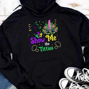 Show Me The Titties Funny Mardi Gras Festival Party Costume Hoodie