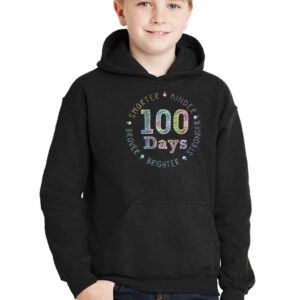 Smarter Kinder Stronger Brighter 100 Days Of School Hoodie 2