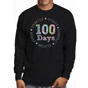 Smarter Kinder Stronger Brighter 100 Days Of School Longsleeve Tee 3