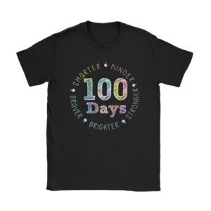 Smarter Kinder Stronger Brighter 100 Days Of School T-Shirt