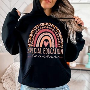 Sped Ed Special Education Teacher SPED Leopard Boho Rainbow Hoodie 1 1