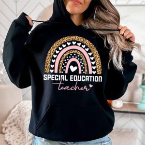 Sped Ed Special Education Teacher SPED Leopard Boho Rainbow Hoodie 1 3