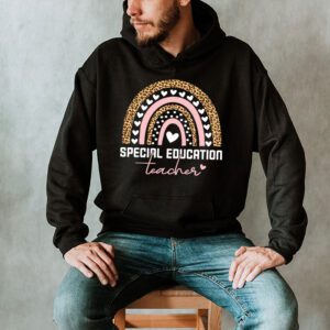 Sped Ed Special Education Teacher SPED Leopard Boho Rainbow Hoodie 2 3