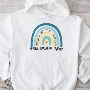 Sped Ed Special Education Teacher SPED Leopard Boho Rainbow Hoodie