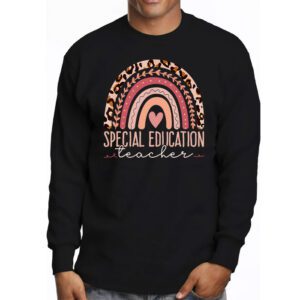 Sped Ed Special Education Teacher SPED Leopard Boho Rainbow Longsleeve Tee 3 1