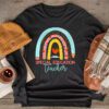 Sped Ed Special Education Teacher SPED Leopard Boho Rainbow Longsleeve Tee