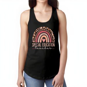 Sped Ed Special Education Teacher SPED Leopard Boho Rainbow Tank Top 1 1