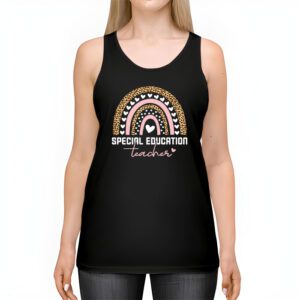 Sped Ed Special Education Teacher SPED Leopard Boho Rainbow Tank Top 2 3