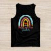 Sped Ed Special Education Teacher SPED Leopard Boho Rainbow Tank Top