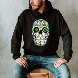 Sugar Skull Saint Patricks Day of Dead Hoodie 2 1