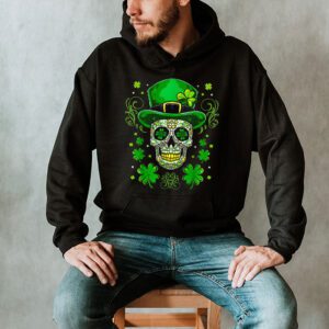 Sugar Skull Saint Patricks Day of Dead Hoodie 2