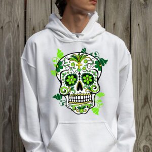 Sugar Skull Saint Patricks Day of Dead Hoodie 2 4