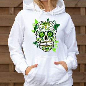 Sugar Skull Saint Patricks Day of Dead Hoodie 3 2