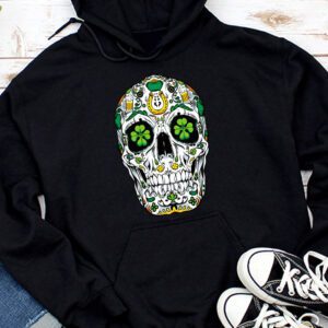 Sugar Skull Saint Patricks Day of Dead Hoodie