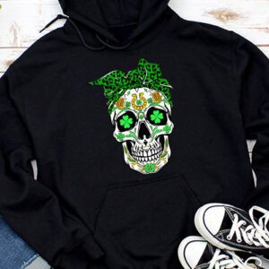 Sugar Skull Saint Patricks Day of Dead Hoodie