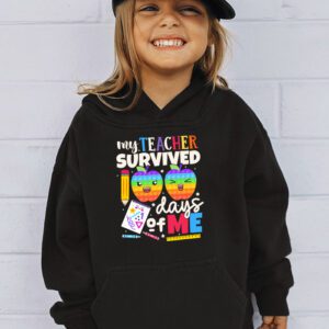 Teacher Survived 100 Days Of Me For 100th Day School Student Hoodie 3 2