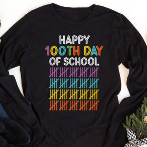 Tie Dye Happy 100th Day Of School Teachers Students Kids Longsleeve Tee 1 4