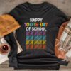 Tie Dye Happy 100th Day Of School Teachers Students Kids Longsleeve Tee