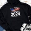 Trump 2024 flag take America back men women - Trump 2024 Hoodie