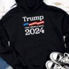 Trump 2024 flag take America back men women - Trump 2024 Hoodie