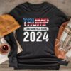 Trump 2024 flag take America back men women - Trump 2024 Longsleeve Tee