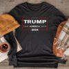 Trump 2024 flag take America back men women - Trump 2024 Longsleeve Tee