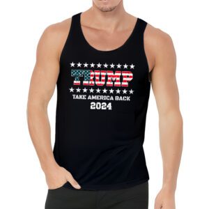 Trump 2024 flag take America back men women Trump 2024 Tank Top 3