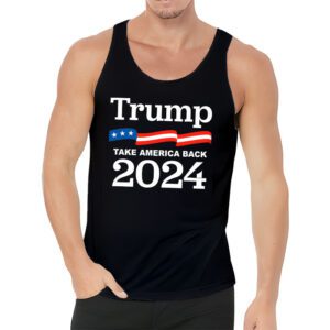 Trump 2024 flag take America back men women Trump 2024 Tank Top 3 4