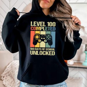 Video Gamer Student 100th Day Teacher 100 Days of School Hoodie 1 2