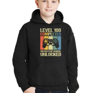Video Gamer Student 100th Day Teacher 100 Days of School Hoodie 2 2