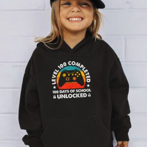 Video Gamer Student 100th Day Teacher 100 Days of School Hoodie 3 1
