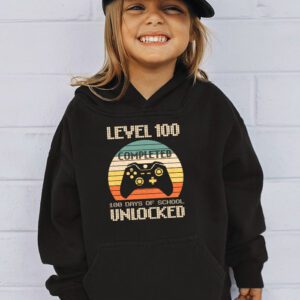 Video Gamer Student 100th Day Teacher 100 Days of School Hoodie 3 3
