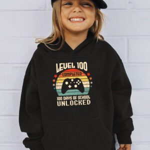 Video Gamer Student 100th Day Teacher 100 Days of School Hoodie 3 4