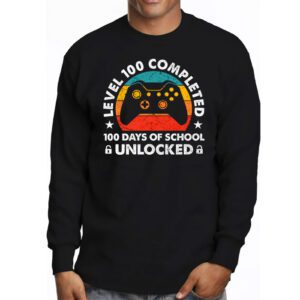 Video Gamer Student 100th Day Teacher 100 Days of School Longsleeve Tee 3 1