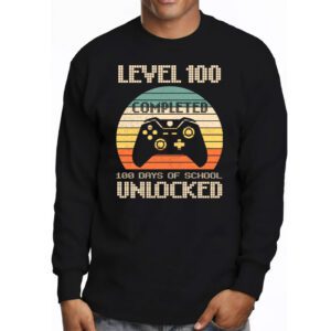 Video Gamer Student 100th Day Teacher 100 Days of School Longsleeve Tee 3 3