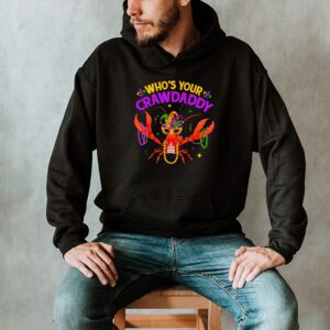 Whos Your Crawdaddy Crawfish Jester Beads Funny Mardi Gras Hoodie 2 1