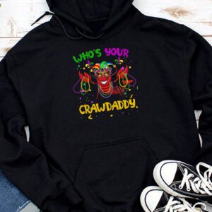 Whos Your Crawdaddy Crawfish Jester Beads Funny Mardi Gras Hoodie